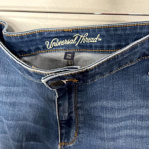 Universal Thread Staight Skinny Jeans Size 24W #13 - Picture 4 of 5
